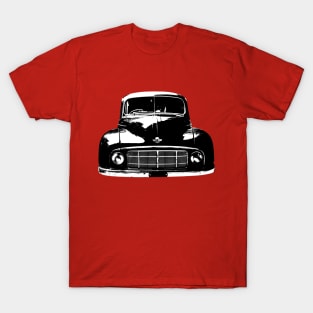 Morris Minor MM 1950s British classic car monoblock black and white T-Shirt